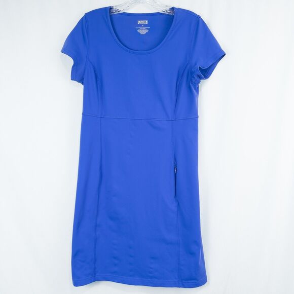 Duluth Trading Company NoGA Classic Short Sleeve Dress Womens Small Royal Blue - Picture 1 of 12